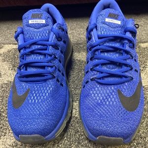 Women Women’s Nike Air Max 2016 Size 10 Blue Black PreOwned 100% Authentic